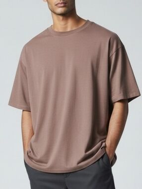 Hemp & Company Men's Brown Short Sleeve Crew Neck Tee